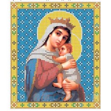 Икона для вышивки бисером "Образ Пресвятой Богородицы "Отчаянных единая надежда"" (Схема или набор)